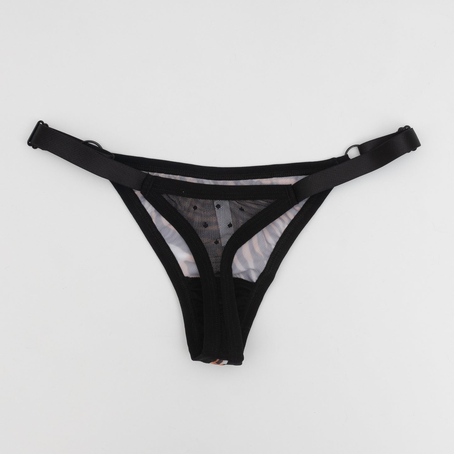 Tanga malla transparente Tigre Puntitos