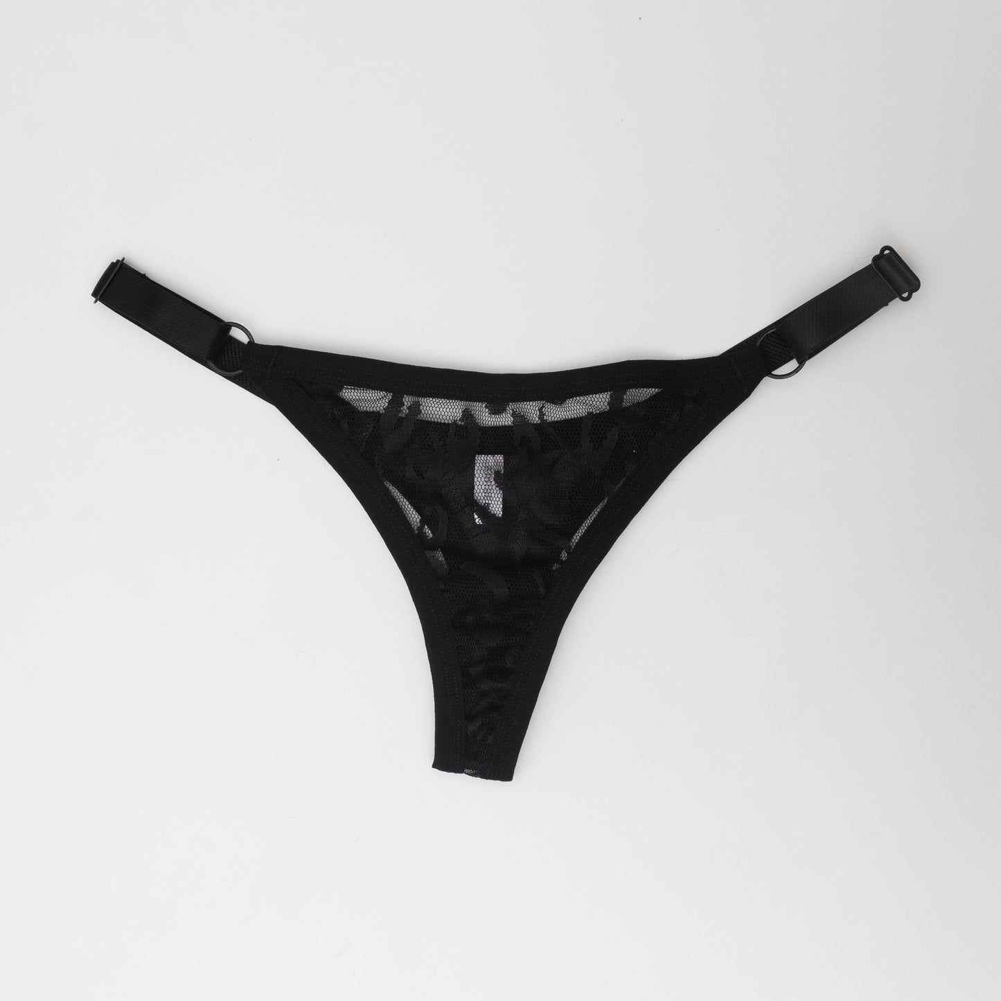 Tanga malla transparente Leopardo