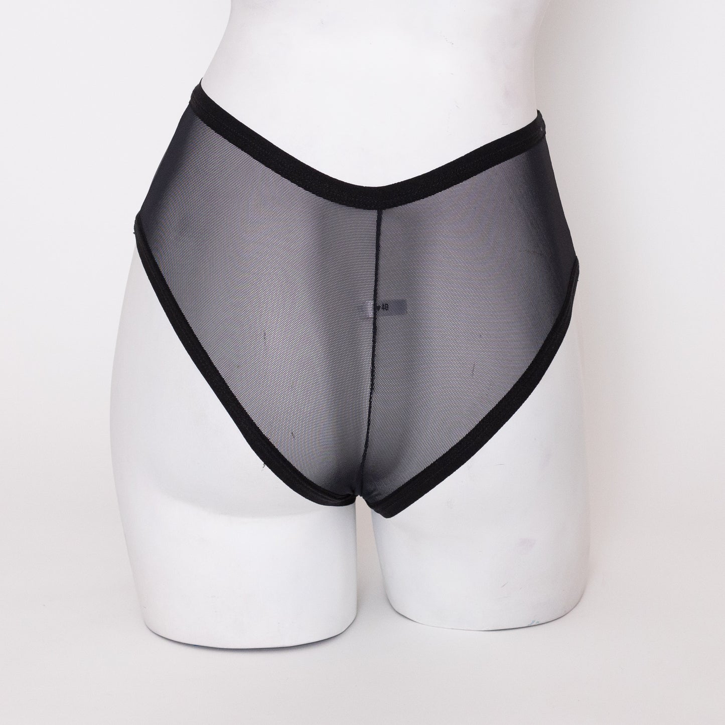 Cuotte malla transparente negro