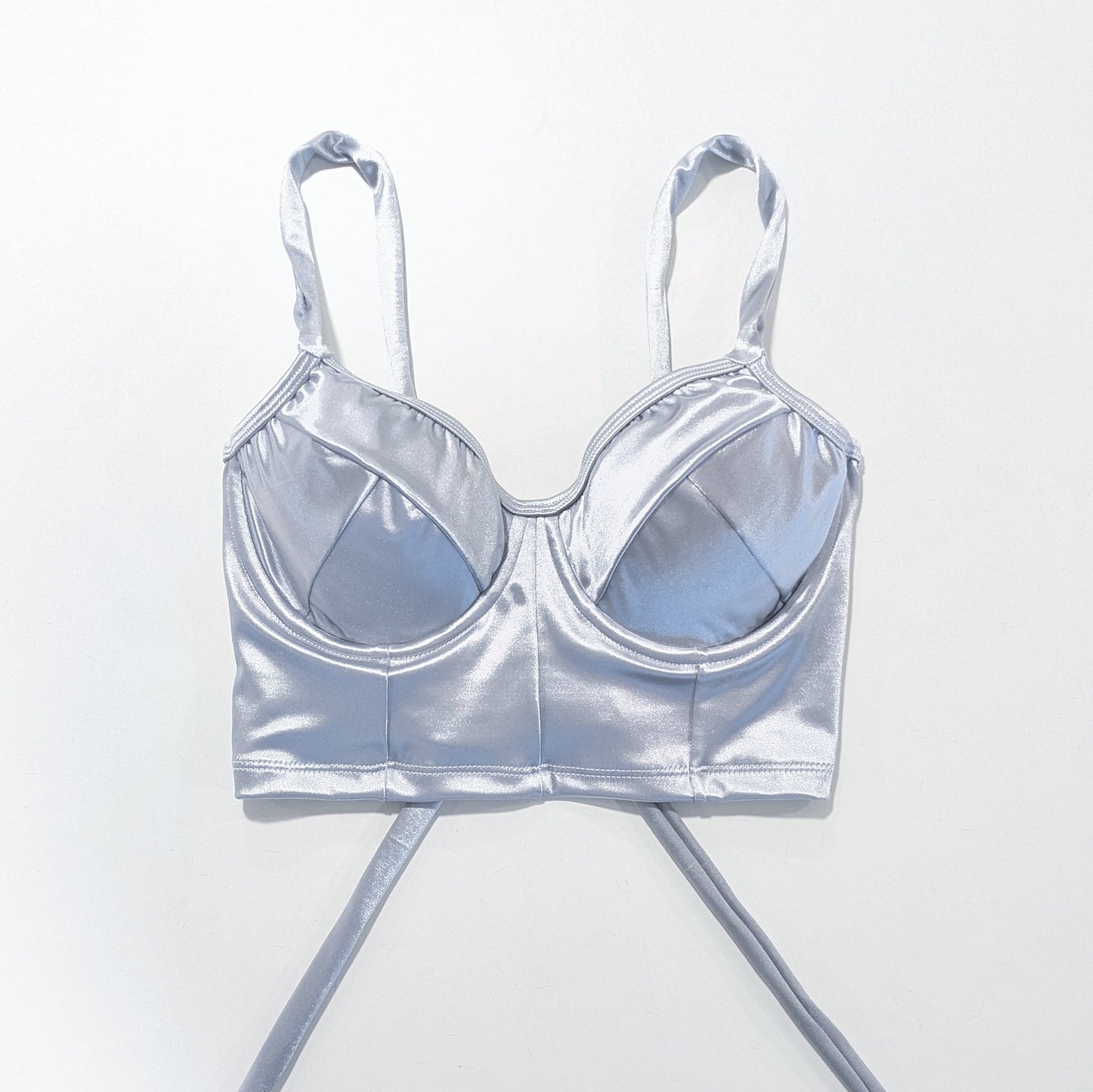 Bustier Shine Plateado