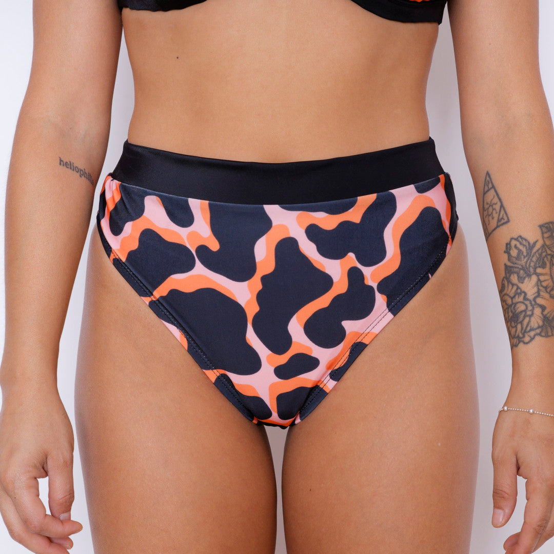 Venice Leopard Orange Bikini Bottom - Shipping March 25