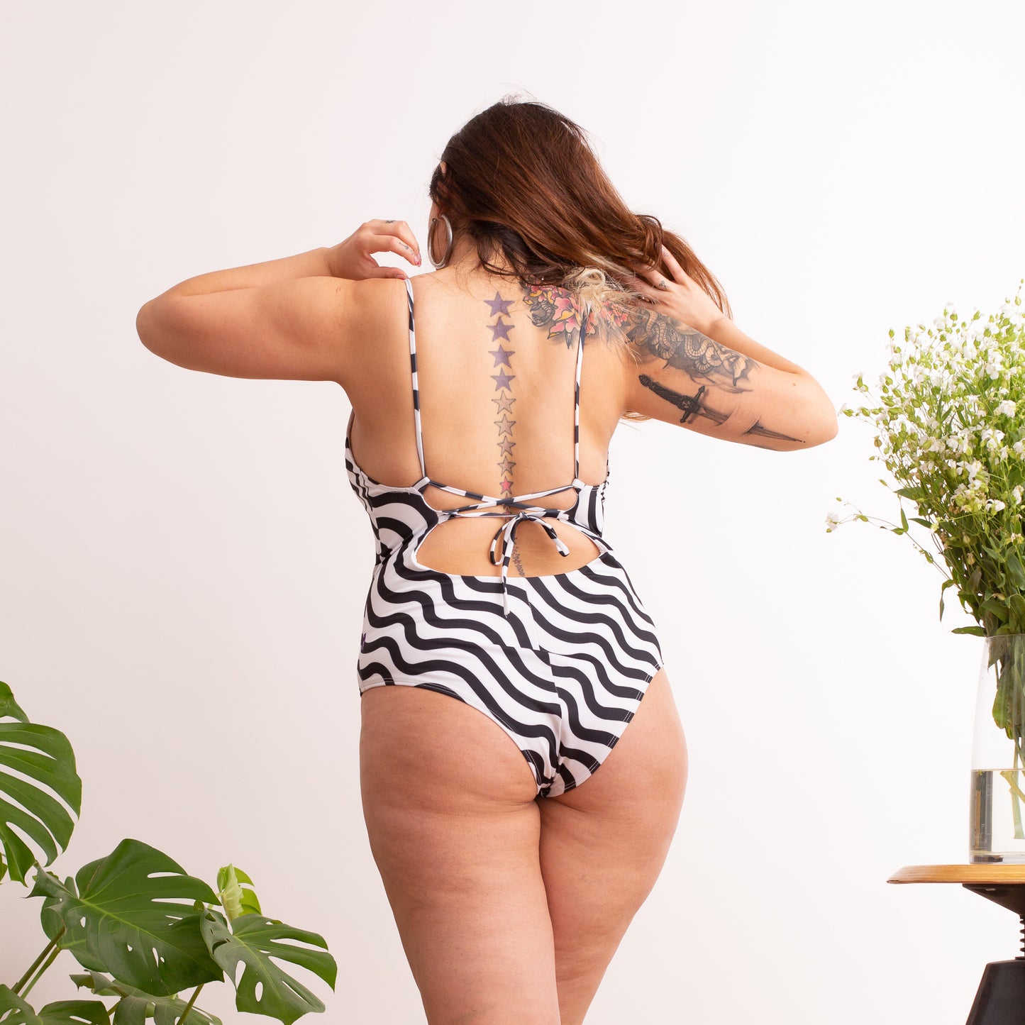 Traje de baño tiritas Ondas