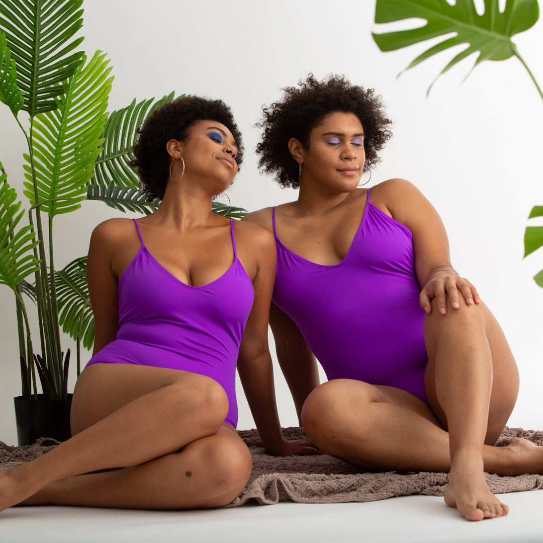 Traje de baño tiritas Morado (7899147829474)