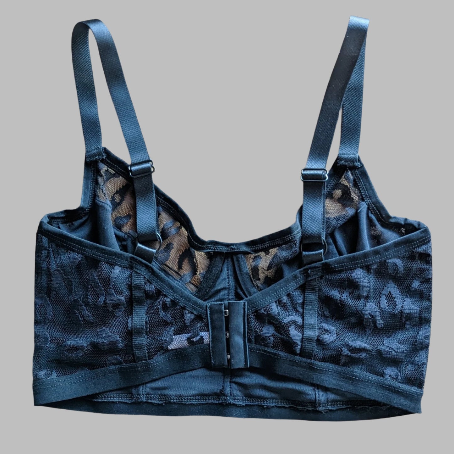 Bustier Leopardo Negro