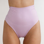 Bikini bottom tiro extra alto brazil lila, cubre el abdomen — Kinibe