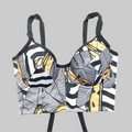 Bustier amarillo banana con soporte y barba, copas B a D — Kinibe