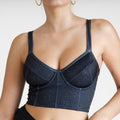 Bustier estampado Constelaciones con soporte y barba, copas B a D, UV+50 — Kinibe