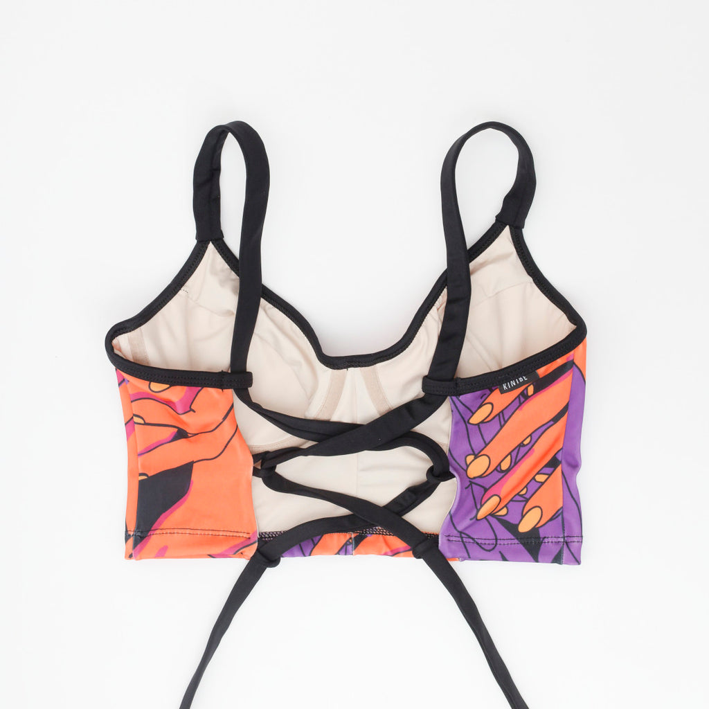 Bustier Manos Naranjo
