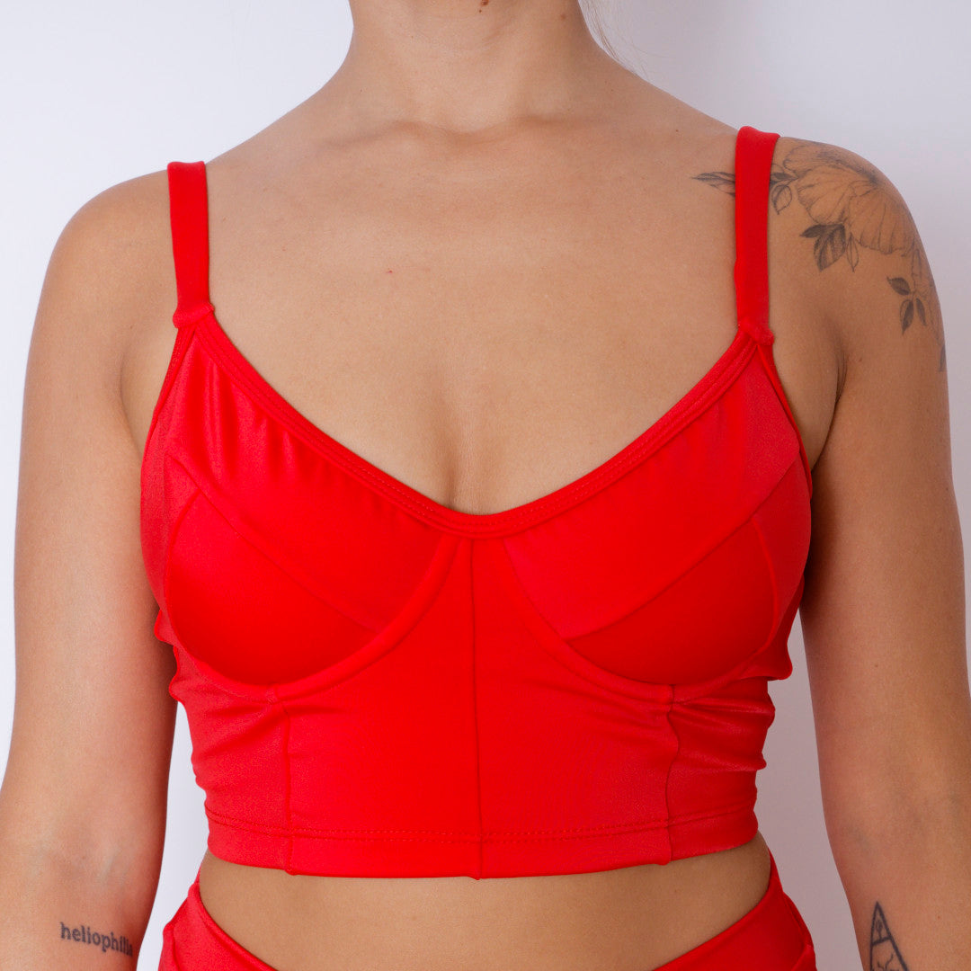 Bustier Rojo