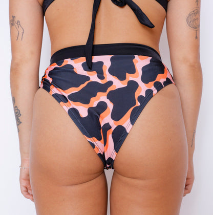 Venice Leopard Orange Bikini Bottom - Shipping March 25
