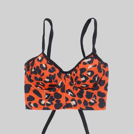 Bustier Leopardo Naranjo