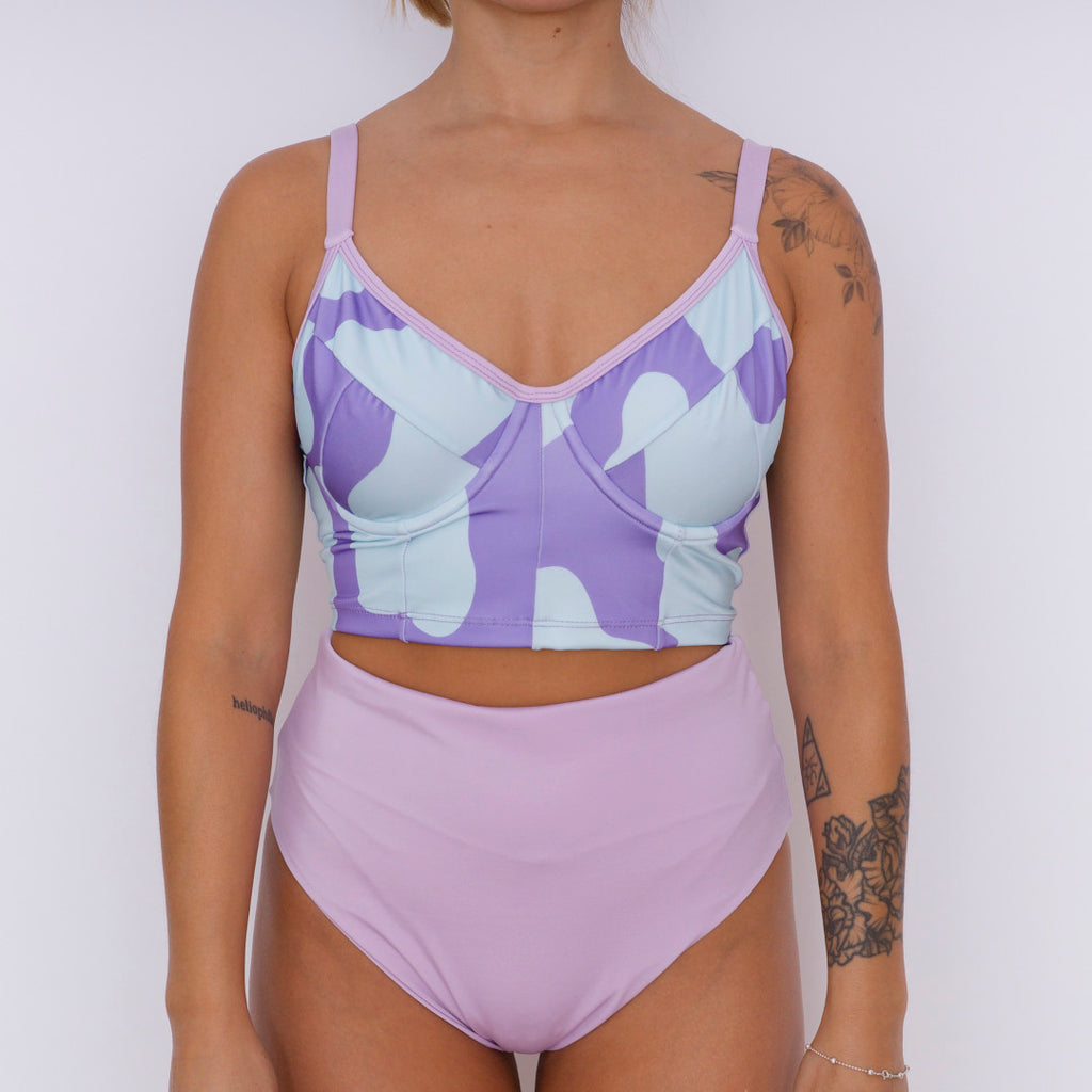 Bustier Manchas Celeste