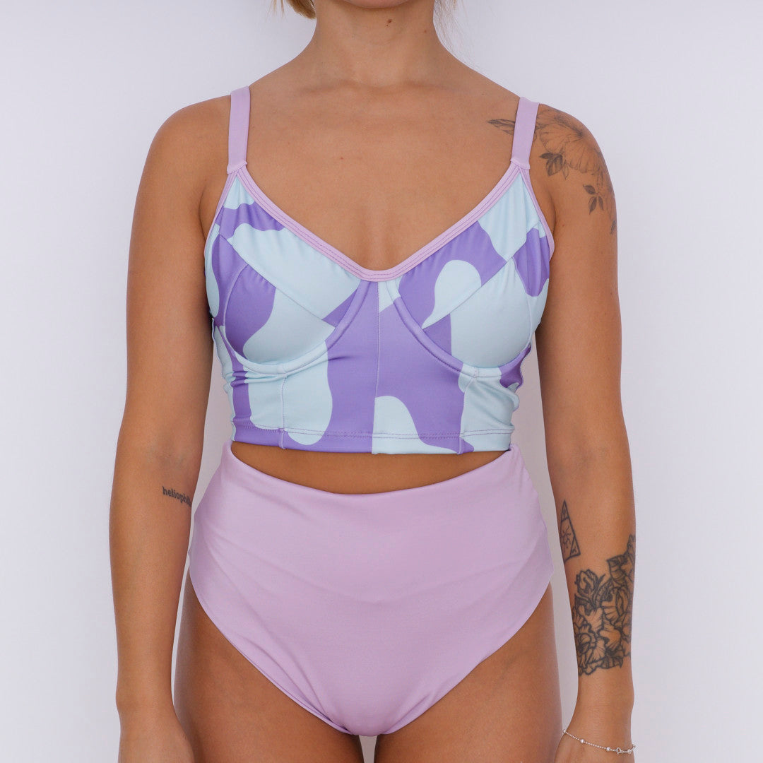 Bustier Manchas Celeste