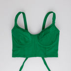 bustier bikini verde jade