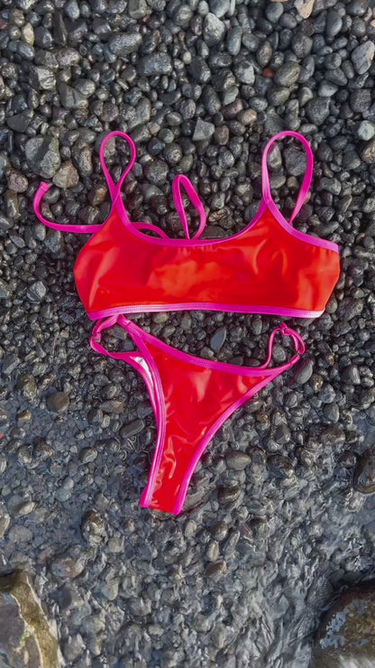 Bikini Conjunto Ipanema - Blood Orange Fucsia - a pedido 7 días hábiles