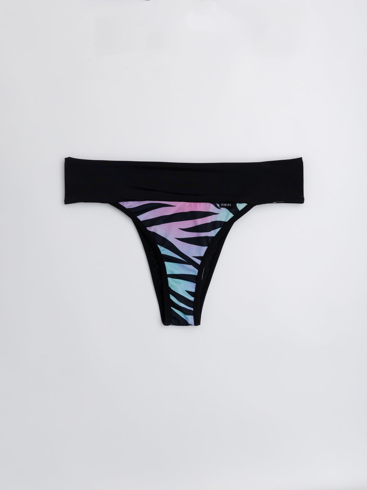 Bikini Bottom Tanga Faja Tigre Color — Animal Print, Cintura Ancha - 38